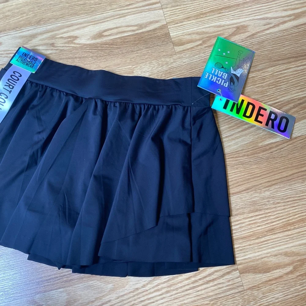 NWT!Pickle Ball skirt w-built in shorts Black size Medium - Picture 4 of 11